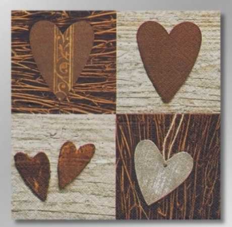 Serviette "Autumnhearts" - 20 Stück