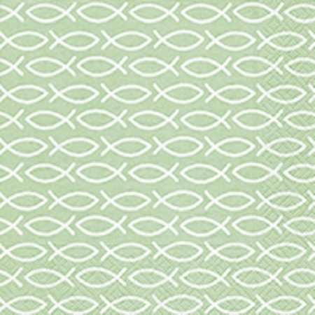 Kommunion-Serviette »Religious green« kaufen | im Online-Shop von Papier & Party