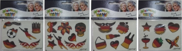 Colourface - "Deutschland" - 6 Sticker/Bogen