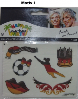 Colourface - "Deutschland" - 6 Sticker/Bogen