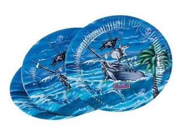 Pappteller "Scout-Black John" - 8 Stück/Paket