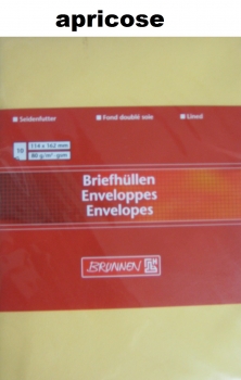Briefumschläge - DIN C6 - 10 Stück - verschiedene Farben