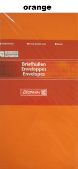 Briefumschläge  - DIN lang - 10 Stück - verschiedene Farben