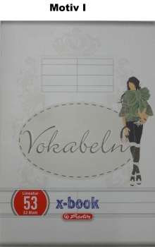 Vokabelheft A6/32 - verschiedene Motive