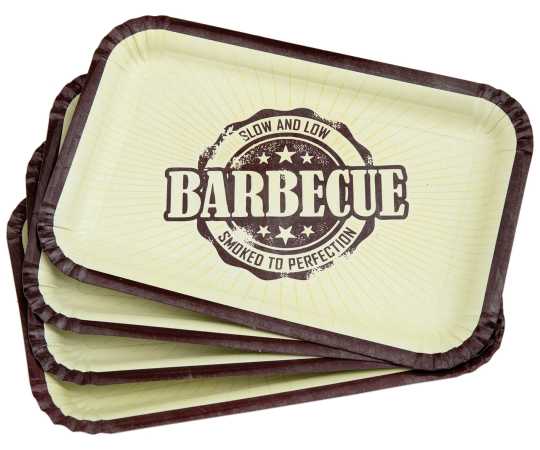 Papp-Teller "Barbecue" - 21 x 14 cm