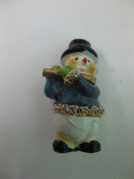 Schneemann - 3 cm - verschiedene Ausführungen