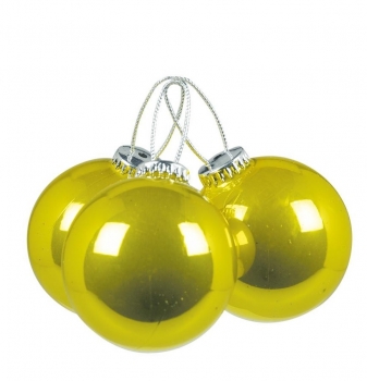 Weihnachtsbaumkugel - Durchmesser: 60 mm - 3 Stück