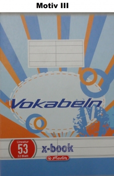Vokabelheft A6/32 - verschiedene Motive