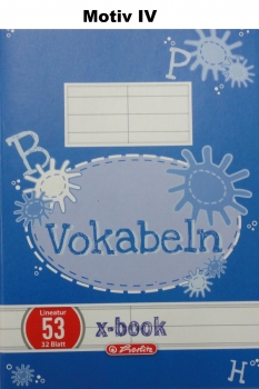 Vokabelheft A6/32 - verschiedene Motive