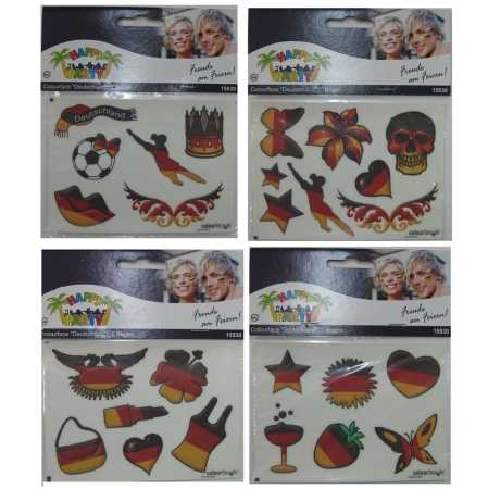 Colourface - "Deutschland" - 6 Sticker/Bogen