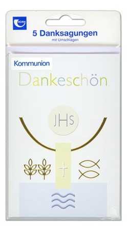 Danksagung "Kommunion" - 5 Stück