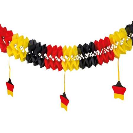 Papier-Girlande "Deutschland" - Länge: 3,6 m