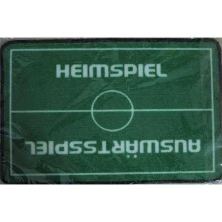 Fußballfußmatte "Heimspiel - Auswärtsspiel"