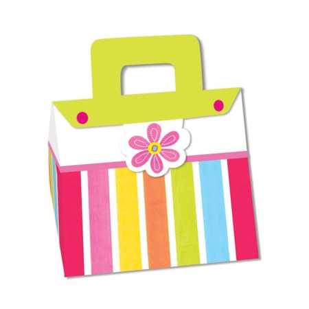 Geschenktasche "Blumen Party" - 4 Stück