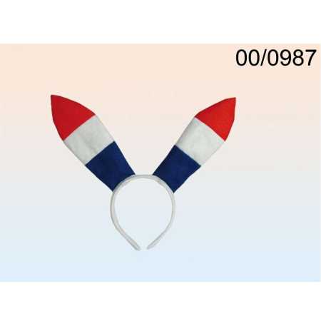 Haarreifen "Bunny" Frankreichfarben