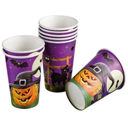Papp-Becher "Halloween" - 8 Stück
