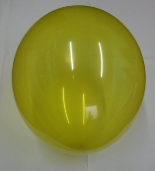 Luftballon - kristall-transparent - 100 Stück - Farbe: blau, gelb oder grün
