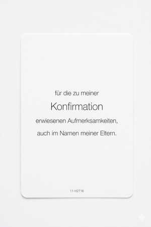 Preview: Konfirmation - Danksagung mit Innentext - 5 Stück