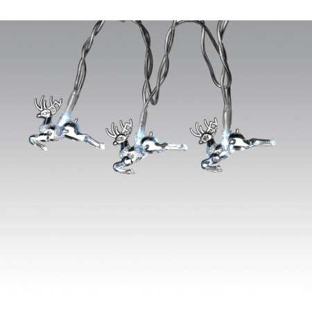 LED-Lichterkette für Innen - Acryl-Rentieren
