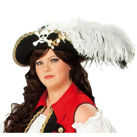 Piratenhut Black Pearl Wollfilz - Größe 58