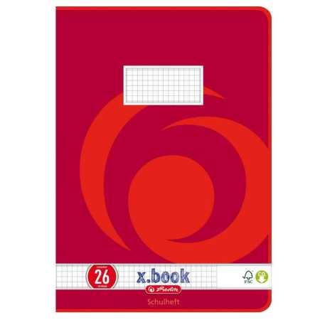 Schulheft - DIN A4 - Lineatur 26 -  16 Blatt