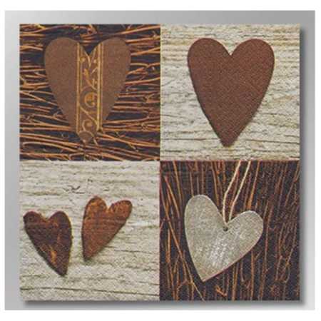 Serviette "Autumnhearts" - 20 Stück