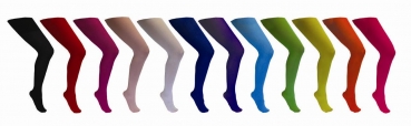 Strumpfhose für Erwachsene - Farbe: blau, gelb, grün, orange, rot, schwarz oder weiß