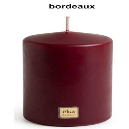 Preview: Stumpenkerze - Durchmesser: 100 mm - Höhe: 160 mm - Farbe: bordeaux oder terracotta