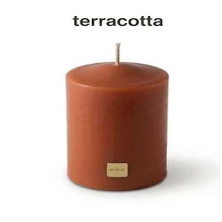 Preview: Stumpenkerze - Durchmesser: 100 mm - Höhe: 160 mm - Farbe: bordeaux oder terracotta
