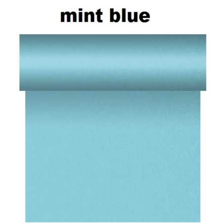Preview: Dunicel-Tischläufer - Tête a tête  - uni - Breite: 40 cm - Länge: 24 m - Farben: dunkelblau, pacific blue, bordeaux, café, creme, gelb, grau, dunkelgrün, kiwi, plum, rot, soft-violett, fuchsia, terracotta, schwarz oder weiß