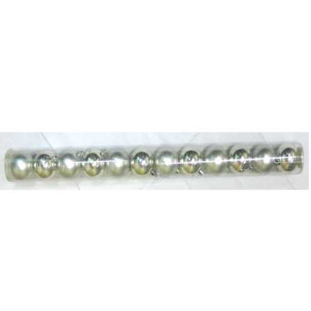 Weihnachtskugeln - Durchmesser: 6 cm - silber - 12er