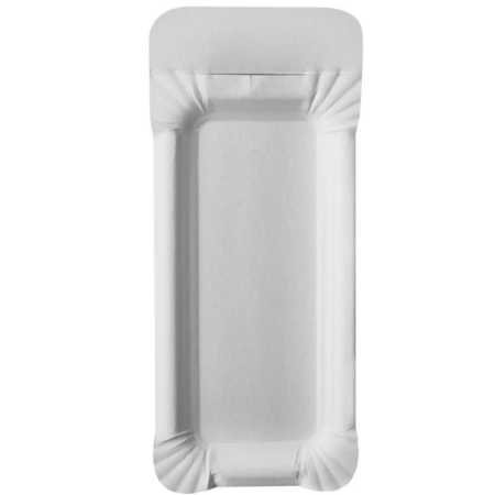 Pappteller mit Abriß "pure" 8 x 18 + 3 cm - 250 Stück