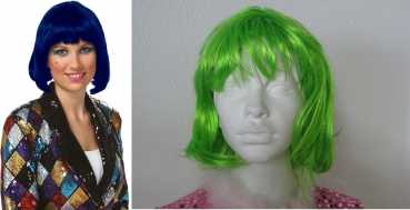 Perücke "Lola" - Farbe: blau, grün