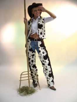 Cowgirlweste / Cowboyweste "Buffalo" - Größe: 36/38, 40/42, 48/50, 52/54 oder 56/58