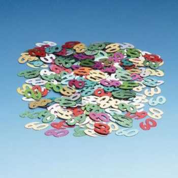 Folien-Konfetti - Zahlen - bunt - 15 g - Zahl: 18, 25, 30, 40, 50, 60, 70 oder 80