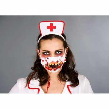 Mund-Nasen-Maske Zombie-Krankenschwester – Karnevals-Masken und Kostüme jetzt online kaufen!