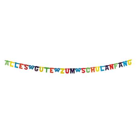 Buchstaben-Girlande »Alles Gute zum Schulanfang« 286cm ▷ Partyzubehör jetzt bestellen!