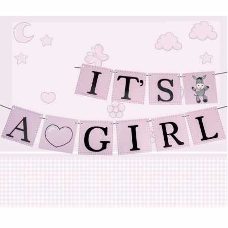 Party-Girlande Esel It's a girl