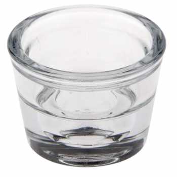 Glas-Kerzenhalter Two in one für Leuchterkerzen und Teelichte