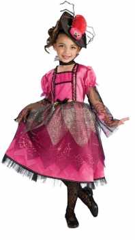 Halloweenkostüm "Lil' Miss Spider" - Größe: S (3 - 4 Jahre) + M (5 - 6 Jahre)