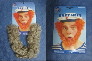 Heinbart - gelockt - Farbe: mittelblond und rot