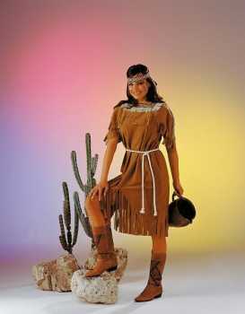 Indianerinnenkleid - Größe: 38/40, 42/44 oder 46/48