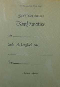 Konfirmations-Einladung mit Innentext - 5 Stück