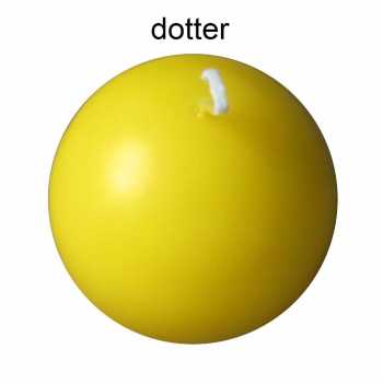 Kugelkerze - Durchmesser: 100 mm - Farben: dotter oder dukat