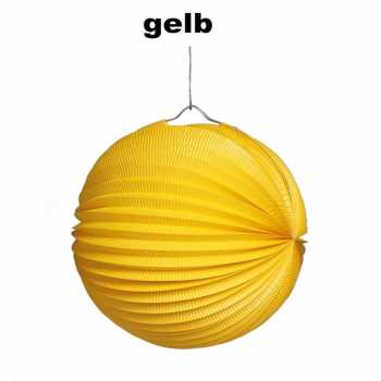 Ballon-Laterne -Durchmesser: 25 cm - Farbe: hellblau, dunkelblau, gelb, hellgrün, dunkelgrün, orange, pink oder weiß