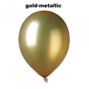 Metallic-Luftballon - 9 Stück - Farben: bunt, gold oder silber