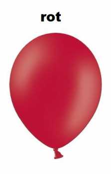 Luftballon - 100 Stück/Paket - Farben: bunt, babyblau, nachtblau, gelb, grün, magenta, orange, rosa, rot, schwarz oder weiß