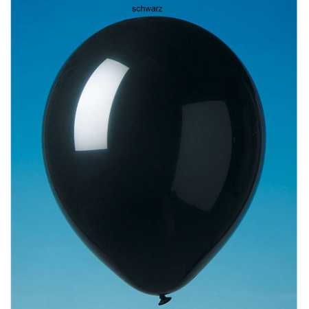 Luftballon - 100 Stück/Paket - Farben: bunt, babyblau, nachtblau, gelb, grün, magenta, orange, rosa, rot, schwarz oder weiß