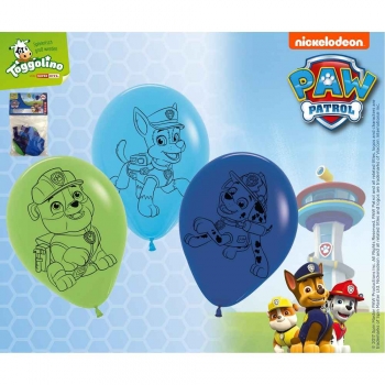 Luftballons Paw Patrol Chase 5 Stück