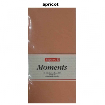 Moments-Briefkarten - Din lang - 10 Stück - verschiedene Farben